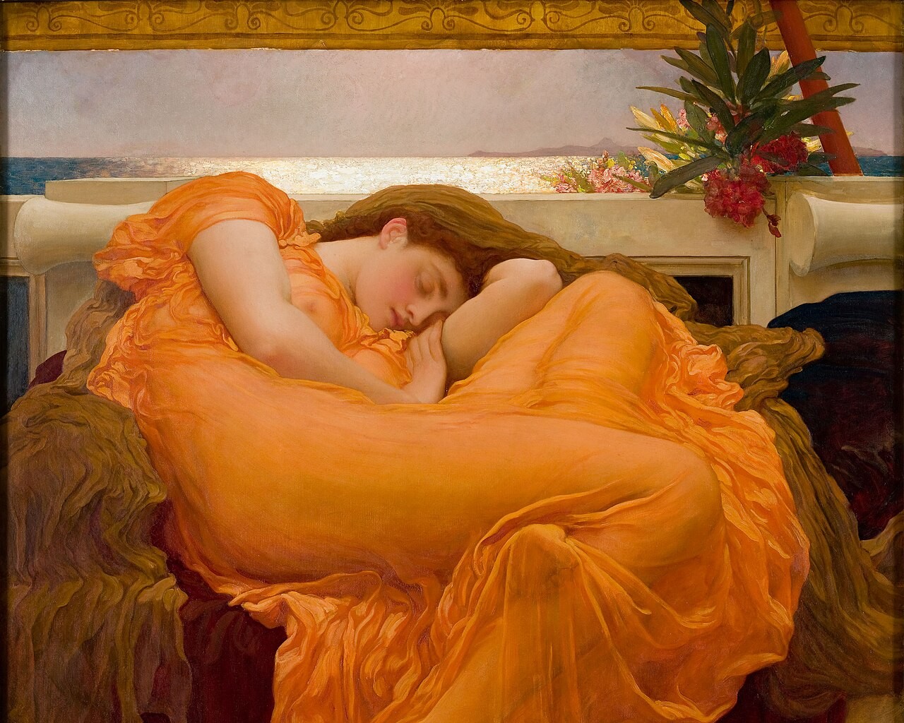 Flaming June, by Frederic Lord Leighton (1830-1896)
