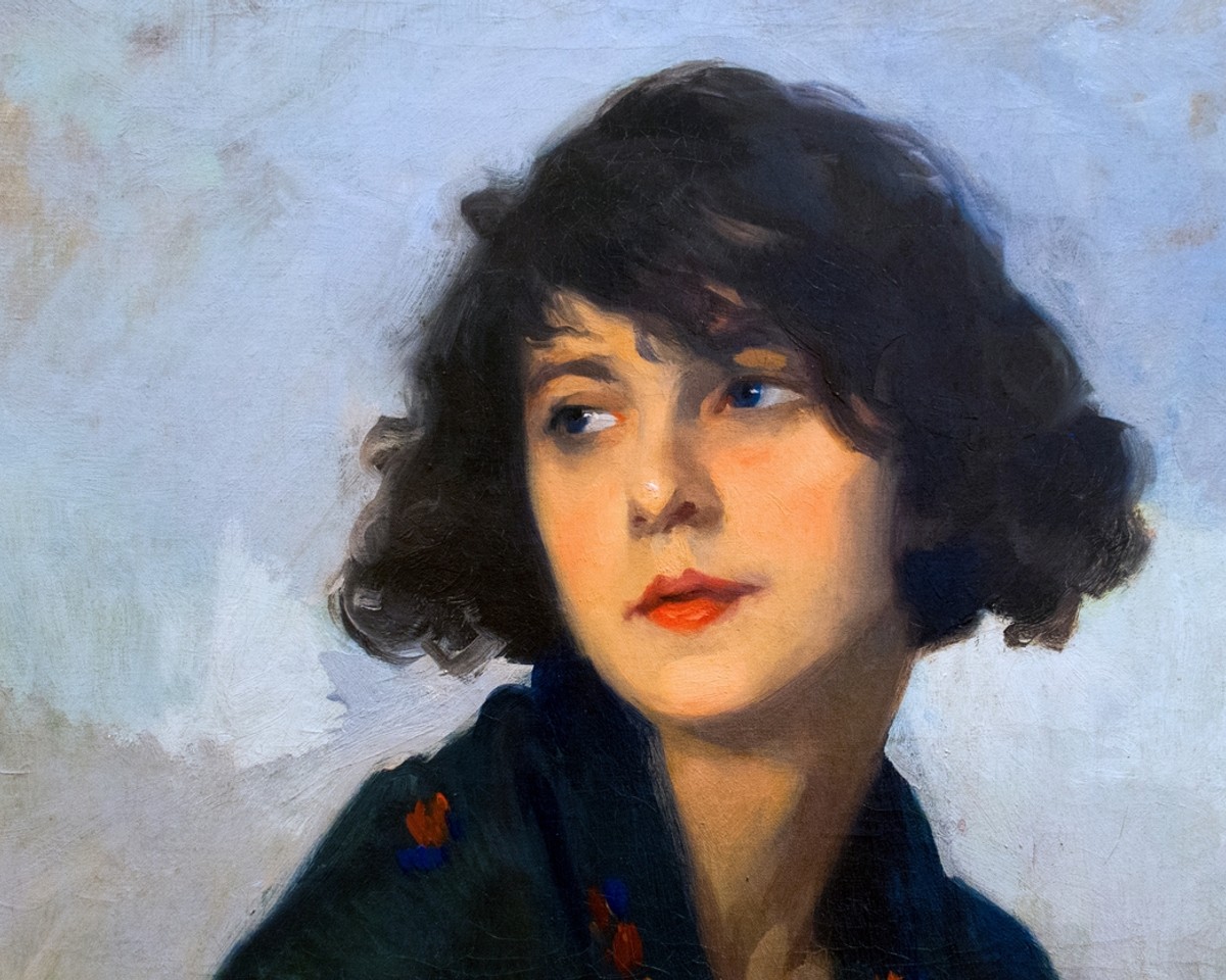 Woman with green shawl (1927) aesthetic painting by Cyprien Eugene Boulet. Original public domain image from Wikimedia Commons. Digitally enhanced by rawpixel.