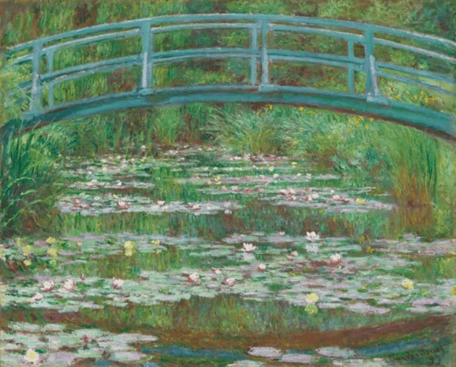 Picture "The Japanese Footbridge" by Claude Monet (1899)